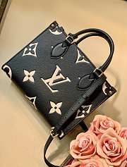 Louis Vuitton Onthego Bicolour Empreinte Monogram Black/Beige Tote Bag – M45659 – 25x19x11.5cm - 6