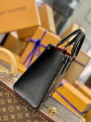 Louis Vuitton Onthego Bicolour Empreinte Monogram Black/Beige Tote Bag – M45659 – 25x19x11.5cm - 3