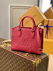 Louis Vuitton Onthego Empreinte Monogram Red Tote Bag – M45660 – 25x19x11.5cm - 1