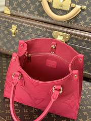 Louis Vuitton Onthego Empreinte Monogram Red Tote Bag – M45660 – 25x19x11.5cm - 4