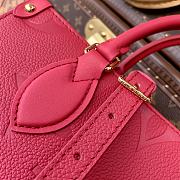 Louis Vuitton Onthego Empreinte Monogram Red Tote Bag – M45660 – 25x19x11.5cm - 3
