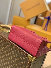 Louis Vuitton Onthego Empreinte Monogram Red Tote Bag – M45660 – 25x19x11.5cm - 2
