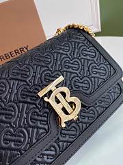 Burberry Quilted Monogram Lambskin TB Small Bag Black – 80317301 – 21 x 6 x 16 cm - 3