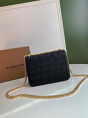 Burberry Quilted Monogram Lambskin TB Small Bag Black – 80317301 – 21 x 6 x 16 cm - 4