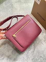 Burberry TB Leather Bag Burgundy  – 1791 – 28 x 11 x 26 cm - 4