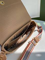 Burberry Topstitched Leather Note Crossbody Bag Beige – 1791 – 25 x 8.5 x 18 cm - 3