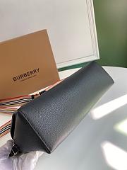 Burberry Topstitched Leather Note Crossbody Bag Black – 1791 – 25 x 8.5 x 18 cm - 5