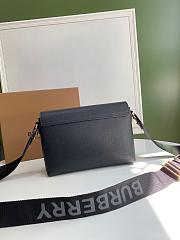 Burberry Leather and Vintage Check Note Crossbody Bag Black – 1791 – 25 x 8.5 x 18 cm - 6