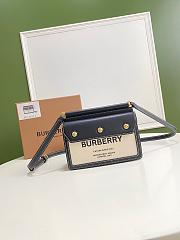 Burberry Horseferry Prints Canvas Crossbody Bag Black – 19 x 5 x 15 cm - 1