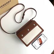 Burberry Horseferry Prints Canvas Crossbody Bag Brown – 19 x 5 x 15 cm - 6