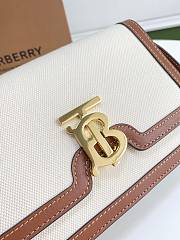 Burberry Canvas Leather TB Bag White/Brown – 21 x 16 x 6 cm - 6