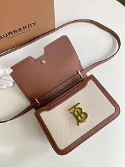 Burberry Canvas Leather TB Bag White/Brown – 21 x 16 x 6 cm - 3