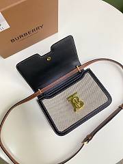 Burberry Canvas Leather TB Bag Black – 21 x 16 x 6 cm - 2