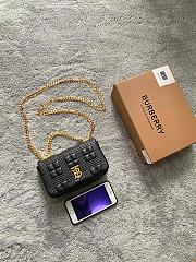 Burberry Lola Lambskin Chain Strap Bag Black – 17 x 3.5 x 10 cm - 1