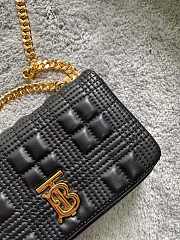 Burberry Lola Lambskin Chain Strap Bag Black – 17 x 3.5 x 10 cm - 6