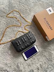 Burberry Lola Lambskin Chain Strap Bag Black – 17 x 3.5 x 10 cm - 4