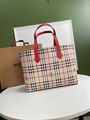 Burberry Vintage Double-Sided Shopping Bag Red – 35 x 30 x 12 cm - 3