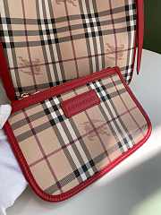 Burberry Vintage Classic Shopping Bag Red – 8883 -  27x26 cm - 5