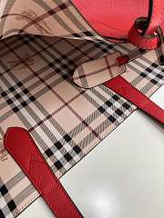 Burberry Vintage Classic Shopping Bag Red – 8883 -  27x26 cm - 6
