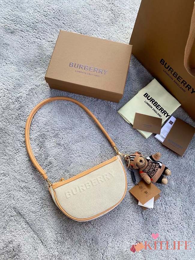 Burberry Olympia Shoulder White Bag – 21 x 4 x 12.2 cm - 1