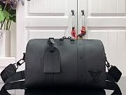 Louis Vuitton Keepall City Lychee Pattern Black - M57417 – 17 x 27 x 13 cm - 1