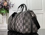 Louis Vuitton KEEPALL BANDOULIÈRE 45 Travel Bag Green Plaid - N80404 – 45 x 27 x 20 cm - 2