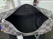 Louis Vuitton KEEPALL BANDOULIÈRE 45 Travel Bag Green Plaid - N80404 – 45 x 27 x 20 cm - 3