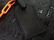 Louis Vuitton KEEPALL Embossed Travel Bag Black - M44470 – 50 x 29 x 22 cm - 6