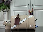 Louis Vuitton Keepall City Apricot Silk Printing - M45757 – 27 x 17 x 13 cm - 1