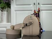Louis Vuitton Keepall City Apricot Silk Printing - M45757 – 27 x 17 x 13 cm - 6