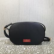 Valentino Garavani VLOGO Leather Camera Bag Black – 2500# – 25x15.5x6cm - 3
