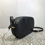 Valentino Garavani VLOGO Leather Camera Bag Black – 2500# – 25x15.5x6cm - 5