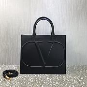 Valentino Garavani VLOGO Walk Calfskin Tote Bag Black – 2200L – 31x27x16cm - 1