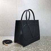 Valentino Garavani VLOGO Walk Calfskin Tote Bag Black – 2200L – 31x27x16cm - 4