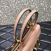 Valentino Rockstud Alcove Handbag In Grainy Calfskin Rose Cannalle – 0041# – 23x20x6 cm - 2