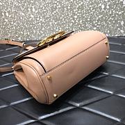 Valentino Rockstud Alcove Handbag In Grainy Calfskin Rose Cannalle – 0041# – 23x20x6 cm - 4