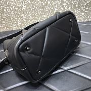 Valentino Roman Stud The Handle Bag 520 In Nappa Black Silver – 1199# – 20×9×15 cm - 2