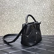 Valentino Roman Stud The Handle Bag 520 In Nappa Black Silver – 1199# – 20×9×15 cm - 6