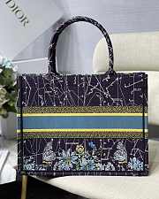Dior Book Tote Bag Blue Dior Constellation Embroidery – M1286 – 36.5 x28x17.5 cm - 6