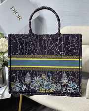 Dior Book Tote Bag Blue Dior Constellation Embroidery – M1286 – 41.5x38x18 cm - 5