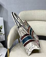 Dior Book Tote Bag Latte Multicolor Dior Constellation Embroidery – M1286ZRHP – 36.5 x28x17.5 cm - 4