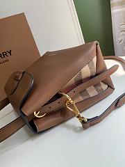 Burberry Durable Full-Grain Leather Handbag Brown - 6181 - 26 x 12 x 21cm - 3