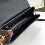 Burberry Durable Full-Grain Leather Handbag Black - 6181 - 26 x 12 x 21cm - 4