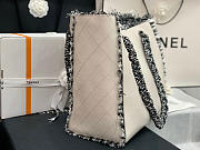 Chanel Shopping Bag Woven Chain With Shoulder Strap Cowhide White - AS8485 – 38x31x10 cm - 4