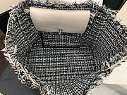 Chanel Shopping Bag Woven Chain With Shoulder Strap Cowhide White - AS8485 – 38x31x10 cm - 5