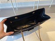 Chanel Diamond Check Leather Tote Shopping Black Bag - AS6611 – 35x26x11 cm - 5