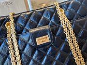 Chanel Diamond Check Leather Tote Shopping Black Bag - AS6611 – 35x26x11 cm - 2