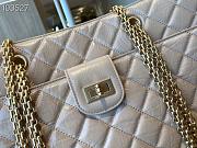 Chanel Diamond Check Leather Tote Shopping White Bag - AS6611 – 35x26x11 cm - 6