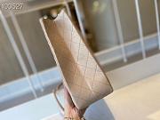 Chanel Diamond Check Leather Tote Shopping Tan Bag - AS6611 – 35x26x11 cm - 5