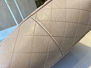 Chanel Diamond Check Leather Tote Shopping Tan Bag - AS6611 – 35x26x11 cm - 2